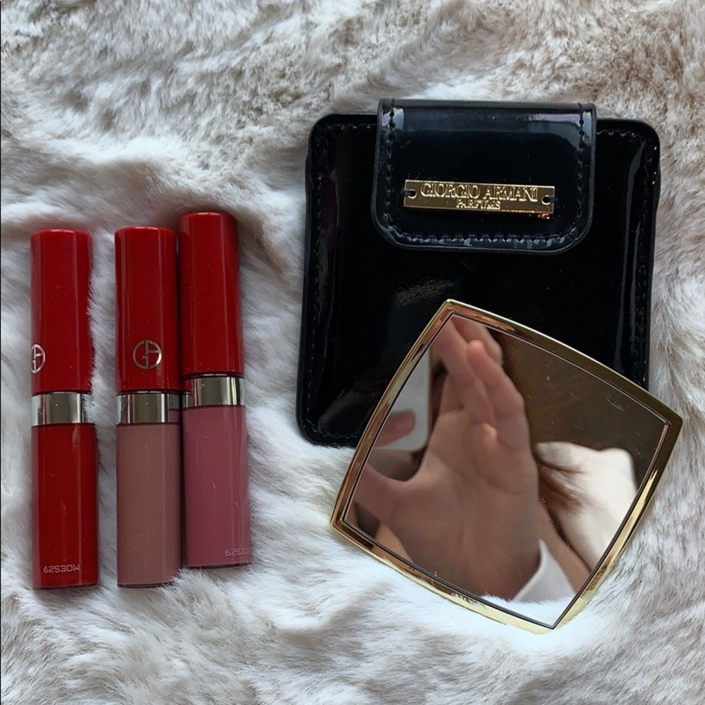Armani lipstick and mirror